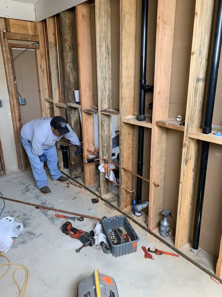 Commercial rough-in plumbing for Gas Line Repair in Glenmoore